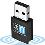 Clé WiFi Adaptateur USB WiFi Mini USB WiFi Adaptateur 300Mbps Adaptateur Réseau sans Fil Clé USB WiFi pour Portable PC ...