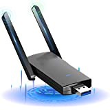 Clé WiFi Puissante AC 1300 Mbps Cle WiFi USB 3.0 Clef WiFi 5GHz (867Mbps)/ 2.4GHz (400Mbps) Dongle WiFi Double Bande ...