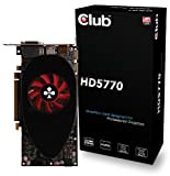 Club 3d ATI Radeon HD5770 Carte Graphique PCI-e, mémoire GDDR5 1 Go, 2 x DVI, HDMI, 1 GPU