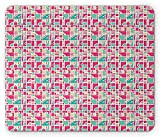 Coloré tapis de souris, géométriques Formes contemporaines Quirky dans des tons Creative Répétition, rectangle non-Slip en caoutchouc Tapis de souris, ...