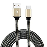 Coloré(TM) Câble USB-C Type C à USB 3.1/Cable Micro USB - Câble USB C Nylon Tressé en Fibre (Or, Type ...