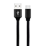 Coloré(TM) Câble USB-C Type C à USB 3.1/Cable Micro USB - Câble USB C Nylon Tressé en Fibre (Noir, Type ...