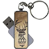 Compatible 8Gb USB Flash Metallica Spécial avec Deer 1 Womon Choose Design 7-1