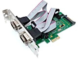Computer District - Carte Controleur PCI-Express X1 (PCI-E ou PCIe) - 4X Ports Serie RS232 (Port COM) - Prises DB9 ...