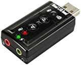 Connectland AD-USB-to-Audio-Min Adaptateur USB-Audio 7.1 Canaux Noir