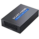 Convertisseur SCART Péritel vers HDMI 1080p Compatible avec Les appareils HDMI1.3 pour Smartphone vers HDTV STB PS3 Sky DVD Blu-Ray ...