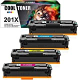 Cool Toner Compatible pour HP 201X 201A Toner Color Laserjet Pro MFP M277dw M252dw M277n M277 M252n M252 M274n M277C6 ...
