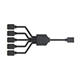 Cooler Master ARGB 1-to-5 splitter Câble répartiteur 1 à 5, connecteur LED 3 broches, 58 cm MFX-AWHN-1NNN5-R1