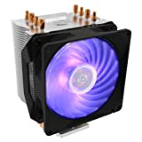 Cooler Master Hyper H410R RGB Refroidisseur CPU Ventirad Low-Profile, Technologie Direct Contact, 4 Caloducs en Cuivre, Radiateur Aluminium Compact, Ventilateur ...