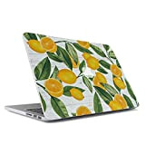 Coque Plastique Rigide Extra-Mince Pour Macbook Air 13", modèle: A1932 / A2179 (sortie: 2018) Exotique Tropicale Citron Yellow Lemon Orange ...