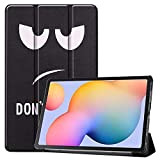 Coque pour Samsung Tab S6 Lite SM-P610 P615 3-Folding Stand Shell Release Smart Trifold Tablet Case pour Galaxy Tab S6 ...