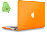 Coque UESWILL Mat Shell pour MacBook Pro 13 "avec écran Retina No CD-ROM (modèles A1502/A1425, version début 2015/2014/2013/fin 2012), Orange
