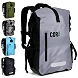COR Surf Dry Bag Sac Imperméable Sac à Dos étanche l avec Protection pour Ordinateur Portable (Gris 25L)