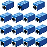 Coupleur RJ45, Connecteur de Réseau Adaptateur d'Extension d’Ethernet pour Cat7/ Cat6/ Cat5e/ Cat5 Coupleur de Câble de Réseau Ethernet Femelle ...