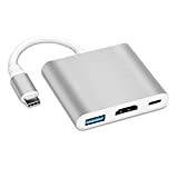 Covvy Adaptateur USB-C vers HDMI - Port de charge - Compatible avec Chromebook/Samsung Galaxy S8/S9, MacBook Air, iPad Pro 2020, ...