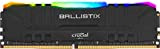 Crucial Ballistix BL8G32C16U4BL RGB 3200 MHz DDR4 DRAM Mémoire PC de Gamer 8Go CL16 Noir