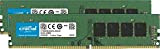 Crucial RAM 64Go Kit (2x32Go) DDR4 3200MHz CL22 (ou 2933MHz ou 2666MHz) Mémoire de Bureau CT2K32G4DFD832A