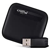Crucial X6 1To SSD Portable avec Adaptateur USB-A - Jusqu’à 800Mo/s - PC et Mac, USB 3.2 External Solid State ...