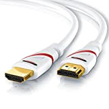 CSL - Câble HDMI 2.0b UHD 4k @60Hz 18 GBits 0,25m 25 cm - Ethernet haut debit - HDMI 2.0b ...