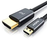 CSL-Computer - Câble Micro HDMI vers HDMI 2.1 8k 2m - 3D - UHD II - 7680 x 4320@120Hz avec ...