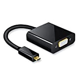 CSL - Full HD Adaptateur Micro HDMI vers VGA avec Audio et Micro USB Adaptateur - convertisseur - jusqu'à 1080 ...