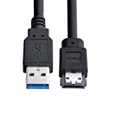 CY Adaptateur USB 3.0 vers eSATA vers HDD/SSD/ODD convertisseur eSATA vers câble USB