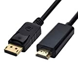 CY – Câble adaptateur DisplayPort vers HDMI, adaptateur mâle pour PC, 1,8 m
