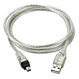 CY Câble de Cordon d’Adaptateur USB mâle vers FireWire IEEE 1394. 4 Broches mâles iLink pour Sony DCR-TRV75E DV.