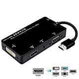 CY HDMI to VGA/Audio/HDMI/DVI 4in1 Dongle Adapter Multiport Splitter Converter for PS3 HDTV PC Monitor Projector