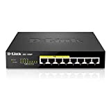 D-Link DGS-1008P Switch 8 Ports Gigabit POE 10/100/1000mbps - Idéal Partage de Connexion et Mise en Réseau Small/Home Office