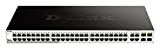 D-Link DGS-1210-48/E Switch Smart Web Manageable 48 Ports Gigabit 10/100/1000mbps + 4 Ports combinés 10/100/1000BASE-T/SFP- Idéal pour Entreprise Administration et ...