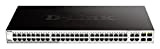 D-Link DGS-1210-52/E Switch Smart+ 48 Ports Gigabit + 4 Ports Combo 1000BaseT/SFP - Cordon d'alimentation UE Uniquement