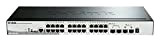 D-Link DGS-1510-28P/E, 28-Ports Layer 2/3 Smart Managed Gigabit Stack Switch (24x 10/100/1000 Mbit/s PoE Ports, 2X SFP, 2X 10G SFP+) ...