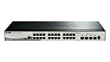 D-Link DGS-1510-28X/E, 28-Ports Layer 2/3 Smart Managed Gigabit Stack Switch (24x 10/100/1000 Mbit/s Ports, 4X 10G SFP+) - Cordon d'alimentation ...