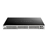 D-Link DGS-1510-52XMP Switch SmartPro 48 ports Gigabit PoE + 4 ports 10 Giga SFP+ - Budget PoE 370w (740w avec ...