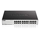 D-Link GO-SW-24G Switch 24 Ports Gigabit 10/100/1000mbps - Idéal Partage de Connexion et Mise en Réseau Small/Home Office