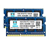 DDR3 1333 SODIMM 8Go (2x4Go) PC3 10600S RAM, DDR3 1333MHz 4GB 2Rx8 PC3 10600S 204-Pin CL9 1.5V d'ordinateur Portable Mémoire