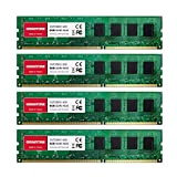 【DDR3 RAM】 Gigastone RAM de Bureau RAM 32Go (4x8Go) DDR3 32Go DDR3-1600MHz PC3-12800 Unbuffered Non-ECC 1.5V CL11 UDIMM 240-Pin Mémoire ...