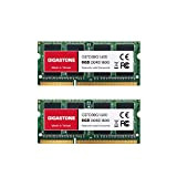 【DDR3 RAM】 Gigastone RAM pour Ordinateur Portable RAM 16Go (2x8Go) DDR3 16Go DDR3-1600MHz PC3-12800 Unbuffered Non-ECC 1.35V CL11 SODIMM 204-Pin ...