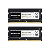 【DDR4 RAM】 Gigastone RAM pour Ordinateur Portable RAM 16Go (2x8Go) DDR4 16Go DDR4-2666MHz PC4-21300 Unbuffered Non-ECC 1.2V CL19 260-Pin SODIMM ...