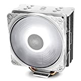 DEEP COOL GAMMAXX GTE V2 WH, Ventilateur de Processeur PC, 4 Caloducs, Ventilateur 120mm PWM LED Blanc, Intel & AMD