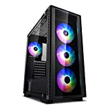 DEEPCOOL Boîtier PC Gaming MATREXX 50 ADD-RGB 4F, Moyenne Tour Compact, 4 Ventilateurs ARGB 120 mm, Compatibilité Carte Mère E-ATX