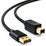 deleyCON 0,5m Câble de Données Câble D'imprimante Câble de Scanner - USB A Mâle à USB B Mâle à Imprimante ...