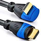 deleyCON 0,5m HDMI Câble à Angle 90° Degrés - Compatible avec HDMI 2.0/1.4 - UHD 4K HDR 3D 1080p 2160p ...