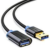 deleyCON 1,5m Câble de Rallonge Super Speed USB 3.0 USB A Mâle à USB A Femelle - jusqu'à 5Gbit/s - ...