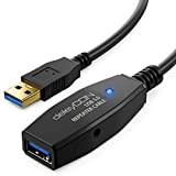 deleyCON 10m Câble Actif USB 3.0 Rallonge Active avec 2 Amplificateur de Signal Câble Répéteur USB3.0 Câble de Rallonge PC ...