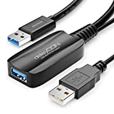 deleyCON 10m Rallonge USB Active avec Amplification du Signal USB 3.2 Gen1 (USB3.0 avec 5GBit/s) USB-A vers USB-A PC Ordinateur ...