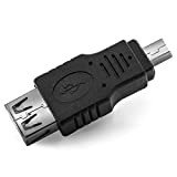 deleyCON Adaptateur Mini USB - Mini USB B Mâle vers USB A Femelle - Technologie USB 2.0 Haute Vitesse - ...