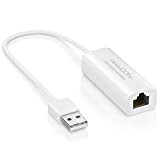 deleyCON Adaptateur Réseau Ethernet Gigabit 100Mbit LAN USB 2.0 USB A vers RJ45 PC Notebook Ultrabook Tablette Windows Mac - ...