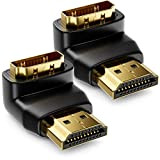 deleyCON HDMI Adaptateur d'angle 270° HDMI 2 Pièces en Set - HDMI Type A Femelle et Mâle - 4K Ultra ...